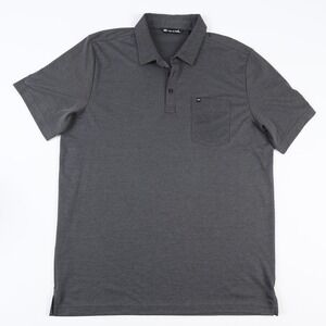 Travis Mathew Golf Polo Shirt Mens XL Dark Gray Pima Cotton Blend